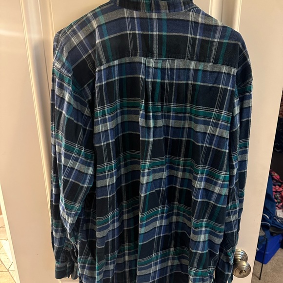 Dickies Relaxed Fit Blue and Black Plaid Shirt - Picture 10 of 12